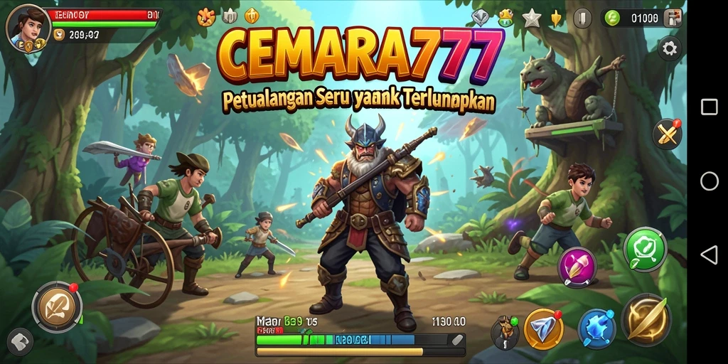 Tampilan menakjubkan dari gameplay CEMARA777 dalam dunia petualangan.
