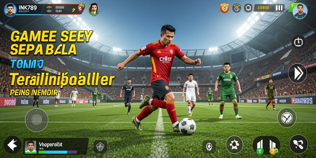 Screenshot INK789 menampilkan pertandingan sepak bola yang seru dan mendebarkan.
