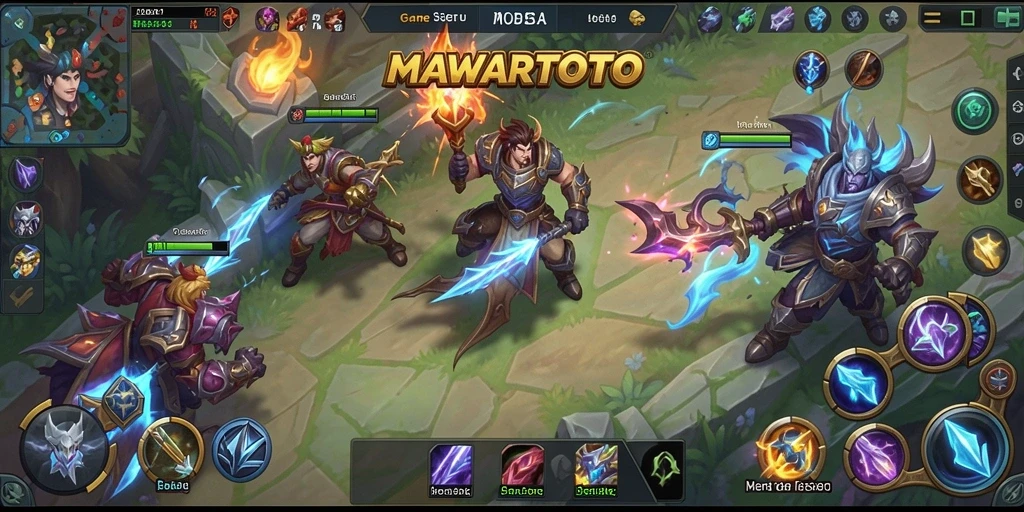 Screenshot gameplay MOBA MAWARTOTO yang menarik dan penuh aksi.