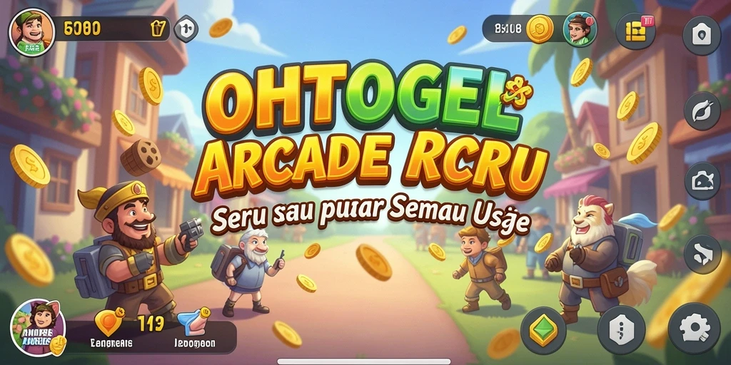 Tampilan seru saat bermain OHTOGEL dalam mode Arcade.