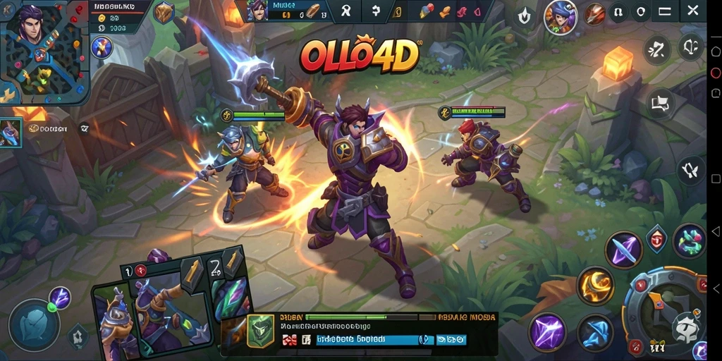 Tampilan gameplay seru dan strategis dari OLLO4D yang memukau.