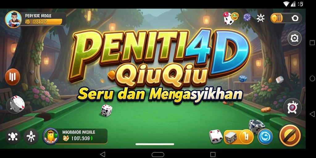 Tampilan gameplay seru QiuQiu di PENITI4D.