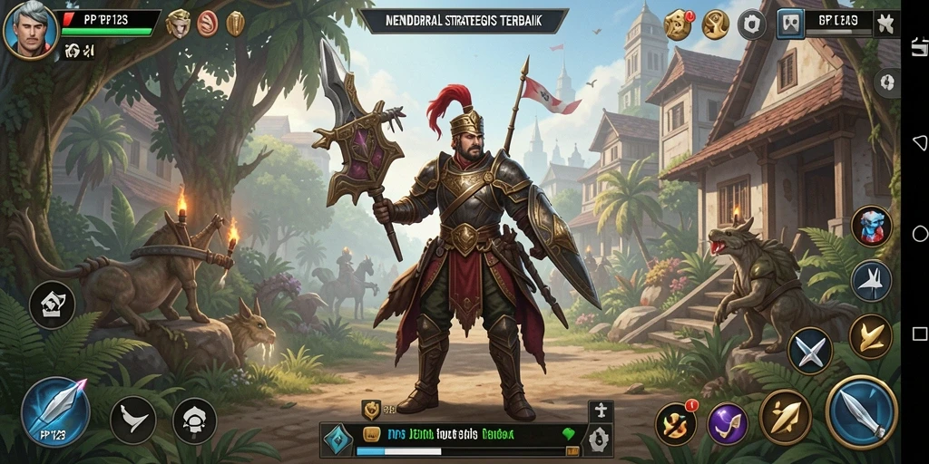 Tangkapan layar PP123 menunjukkan gameplay yang mengesankan dan strategis.