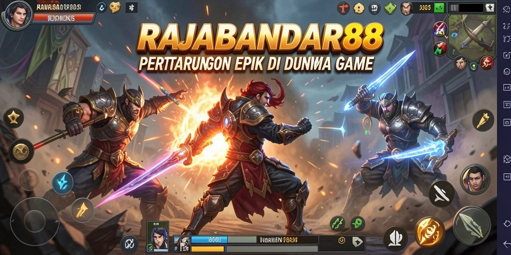 Tampilan gameplay RAJABANDAR88 yang mendebarkan dan penuh aksi.