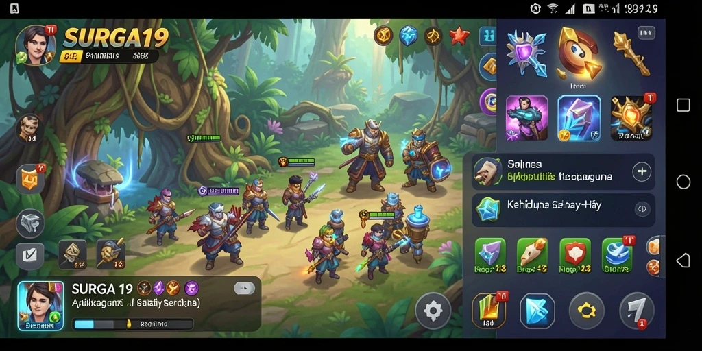 Screenshot utama SURGA19 menampilkan tampilan antarmuka yang ramah pengguna.