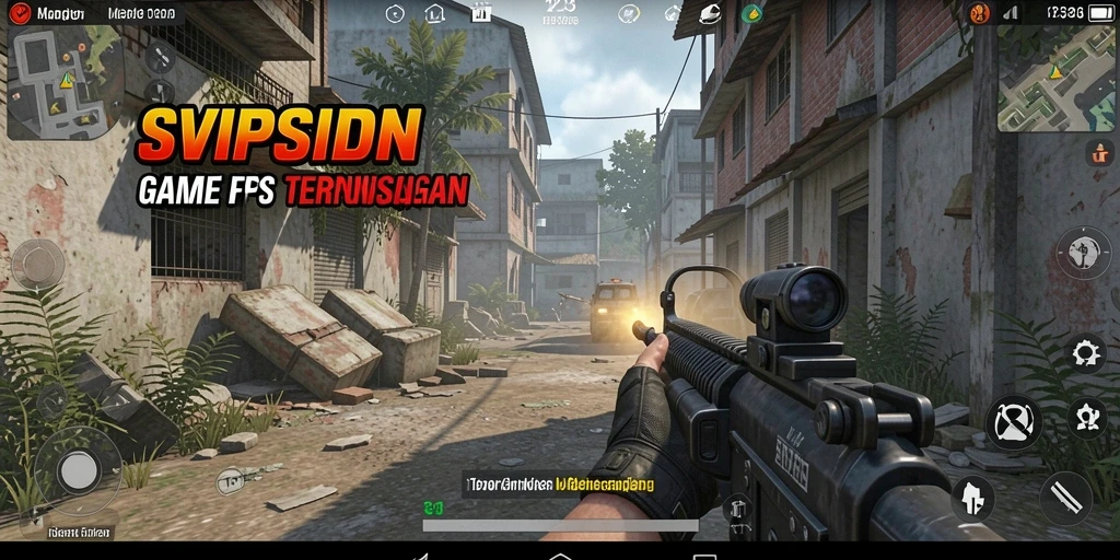 Tampilan gameplay intens di SVIPSIDN dengan aksi tembak-menembak.
