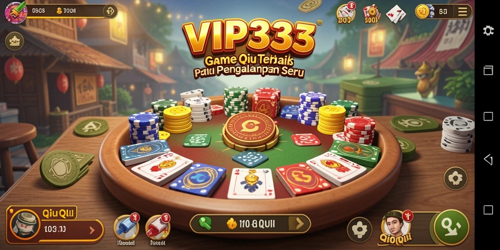 Screenshot gameplay QiuQiu VIP333 yang seru dan interaktif.