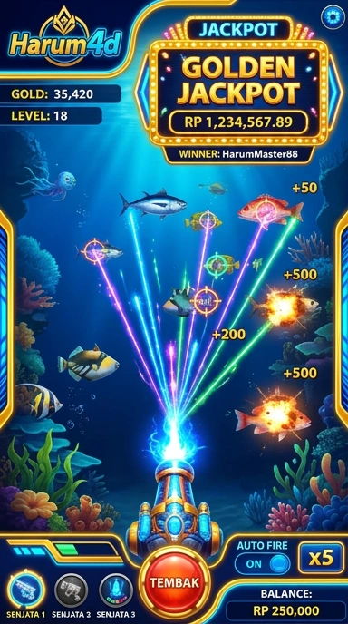 Screenshot antarmuka pengguna harum4d yang ramah pengguna.
